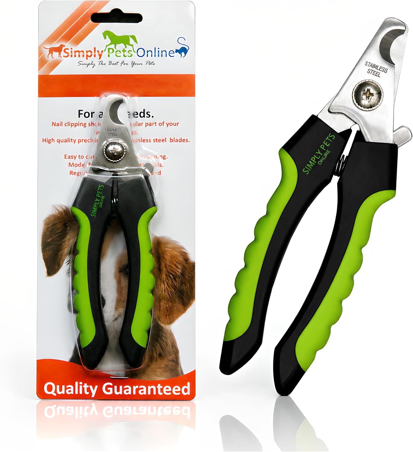Dog Nail Clippers with Safety Guard - Designed by UK Vets
